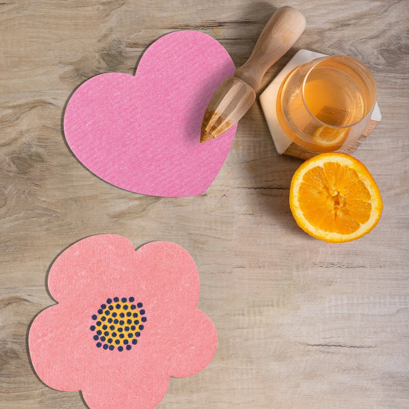 Danica Jubilee - Shaped Swedish Dishcloth - Heart - view 2