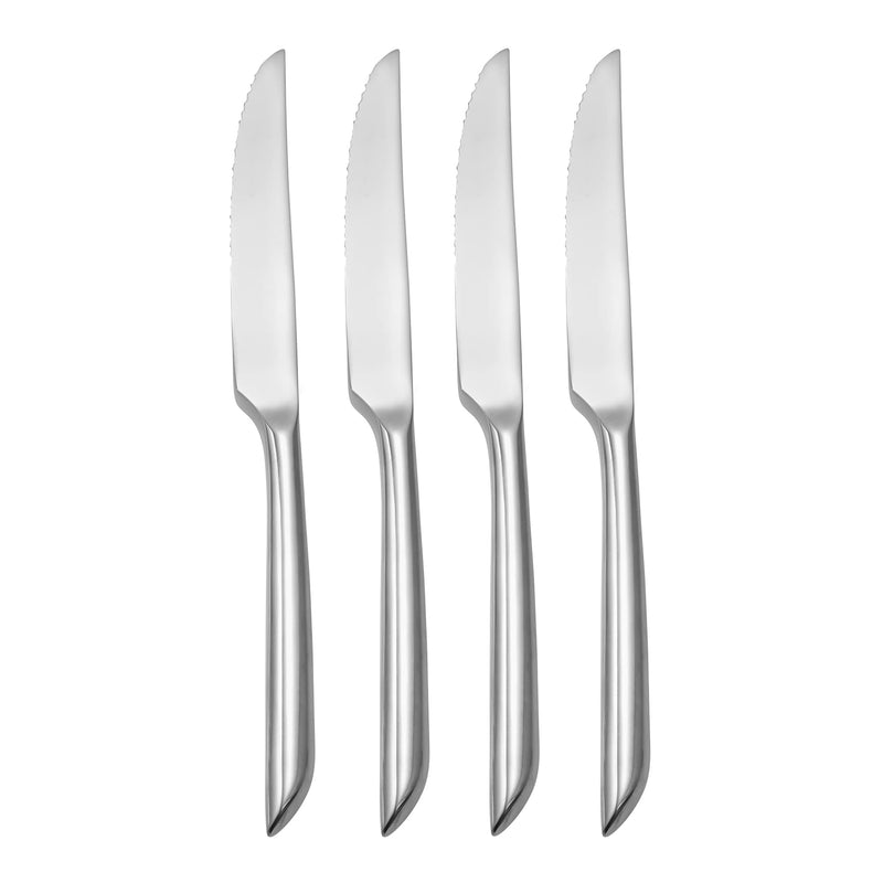 Nambe Frond 18/10 stainless steel steak knives, set of 4