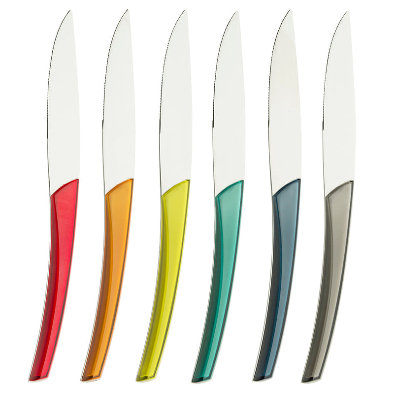 Degrenne Paris - Quartz Multicolor 6 Piece Steak Knives Set