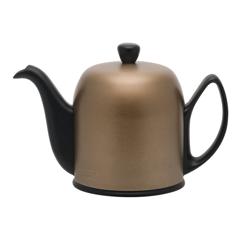 Degrenne Paris - Salam Black Teapot With Bronze Aluminium Lid 6 cup