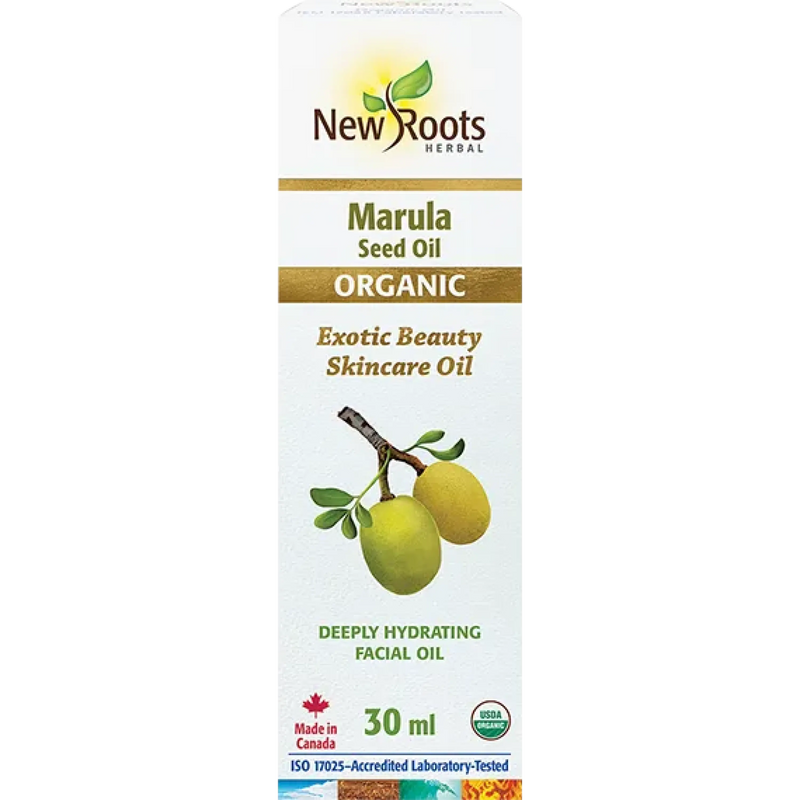 New Roots Herbal – Organic Marula Seed Oil | 1 fl oz / 30 mL – front package