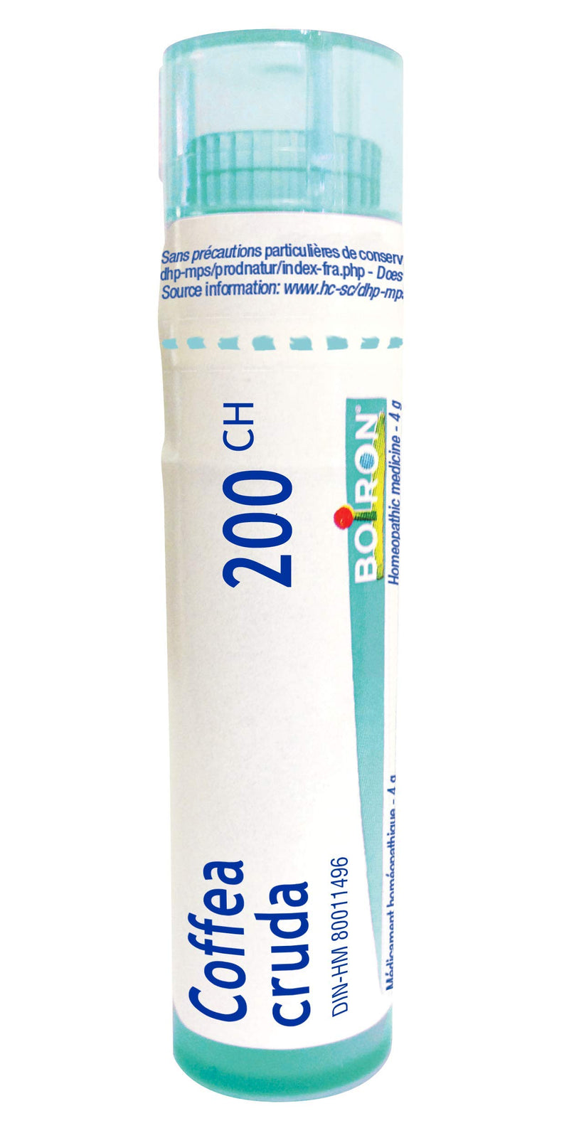 Boiron Coffea Cruda 200CH homeopathic pellets tube