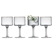 Lyngby Glas – Palermo Gold Gin & Tonic Glasses (4-Pack) – 450 mL – four-piece set