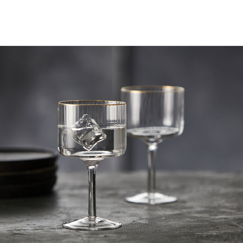 Lyngby Glas – Palermo Gold Gin & Tonic Glasses (4-Pack) – 450 mL – lifestyle view 8