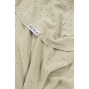 Meyco Baby Ajour Bamboo Blend Baby Blanket – Soft Sand – additional product detail or lifestyle view