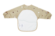 Meyco Baby Sleeved Baby Bib – Forest Animals Sand – additional product detail or lifestyle view