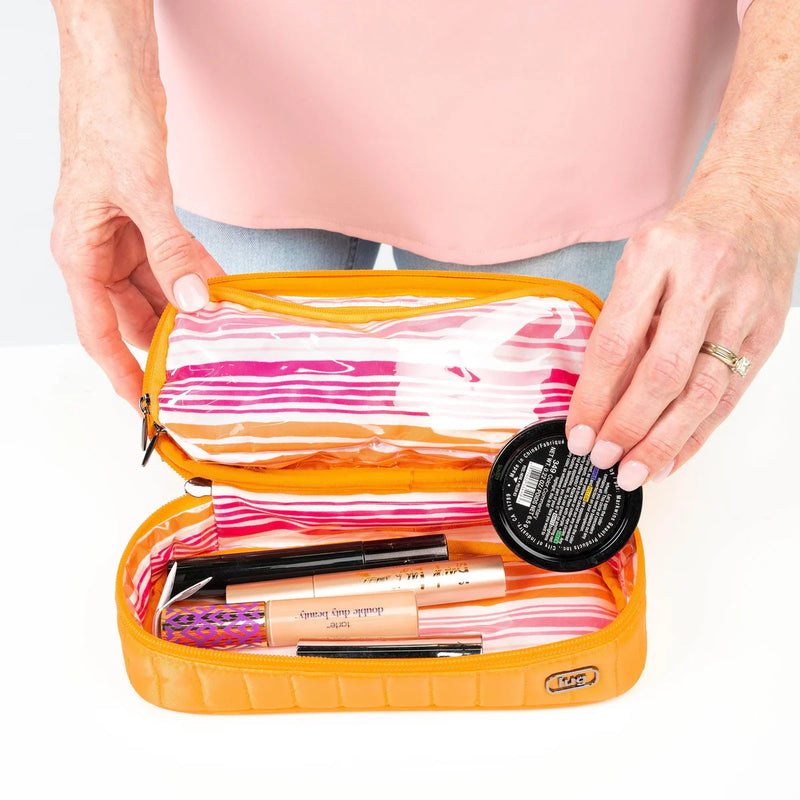 LUG - Legacy Collection Double Decker Cosmetic Case for Organized Travel and Storage