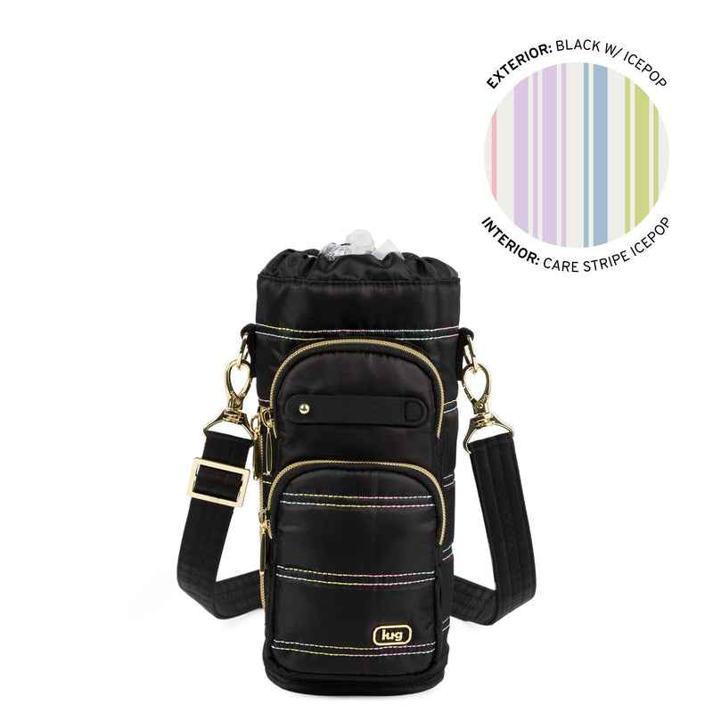LUG - Huggie Wide Crossbody Water Bottle Holder with Charm Bar