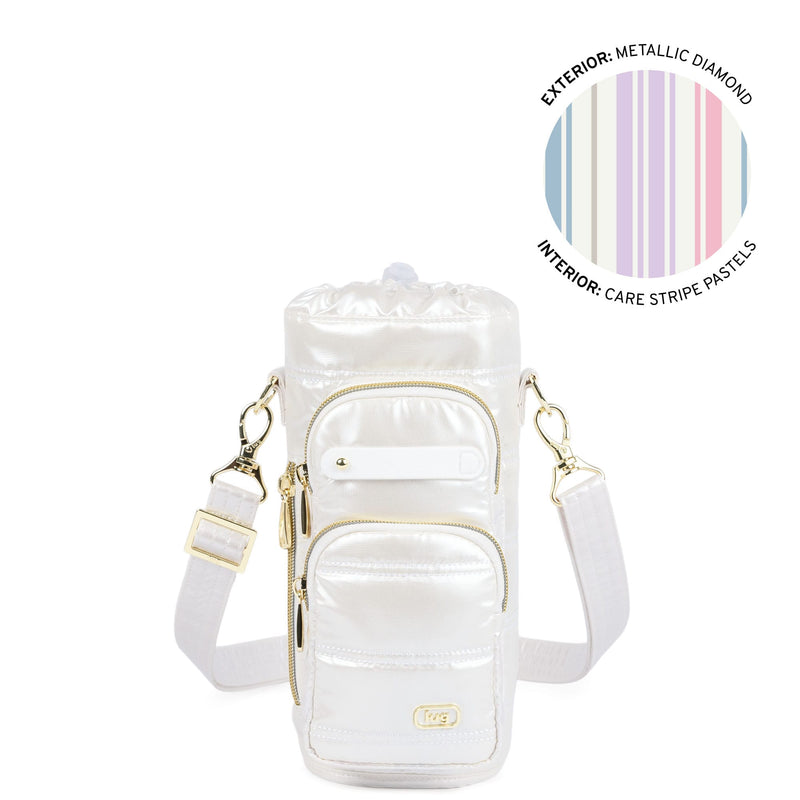 LUG - Huggie Wide Crossbody Water Bottle Holder with Charm Bar