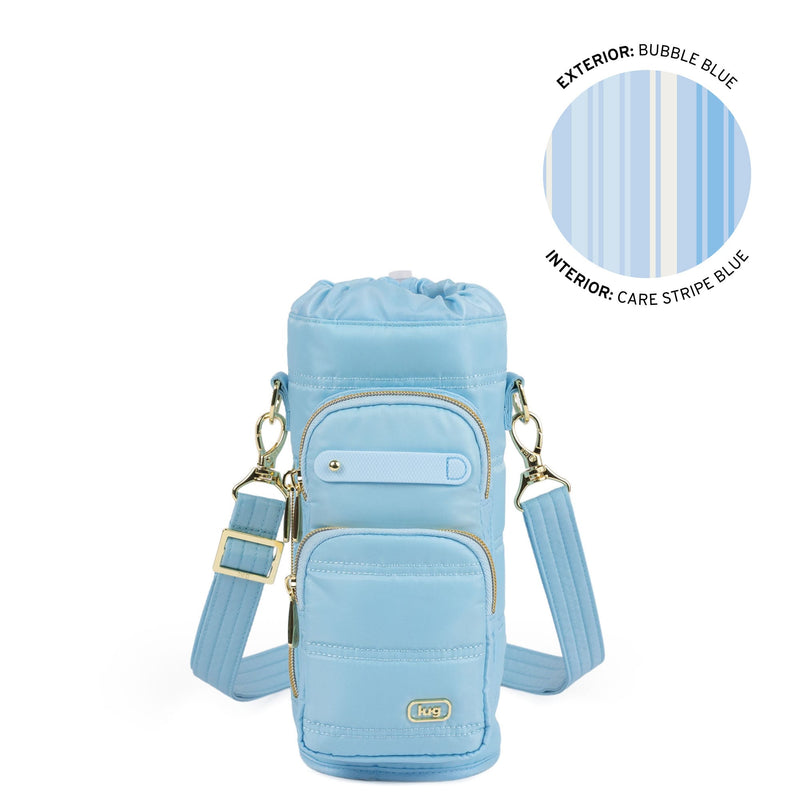 LUG - Huggie Wide Crossbody Water Bottle Holder with Charm Bar