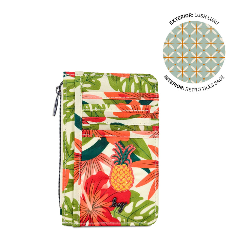 LUG - Embroidered Slide RFID Card Wallet