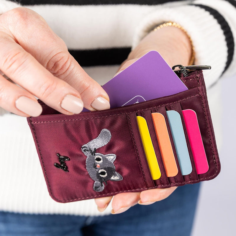 LUG - Embroidered Slide RFID Card Wallet