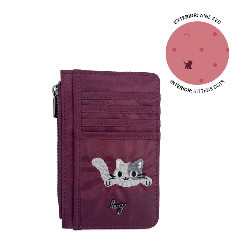 LUG - Embroidered Slide RFID Card Wallet