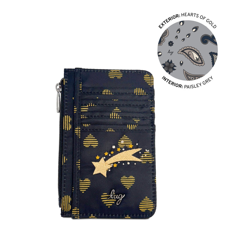 LUG - Embroidered Slide RFID Card Wallet