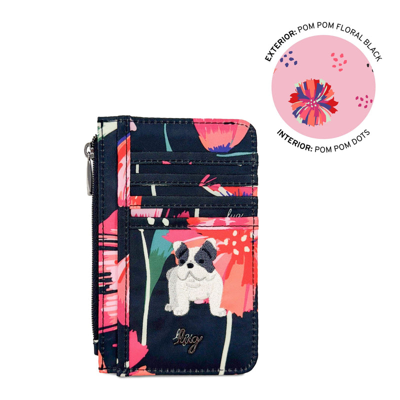 LUG - Embroidered Slide RFID Card Wallet