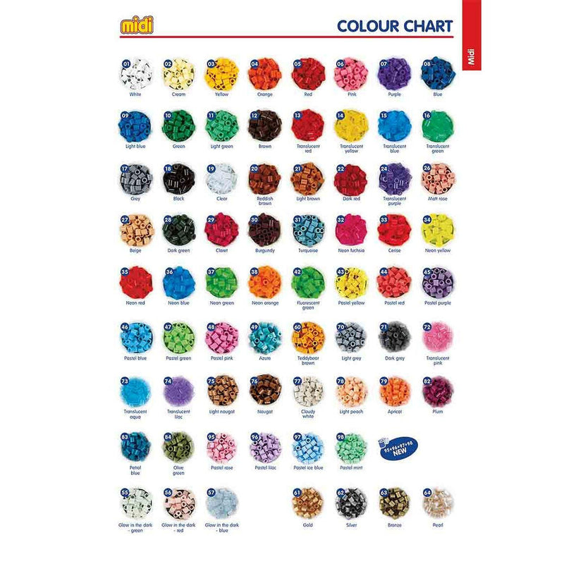 Hama Midi Beads in green, 1000-piece bag