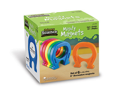 Learning Resources Primary Science Mighty Magnets set of 6 horseshoe magnets