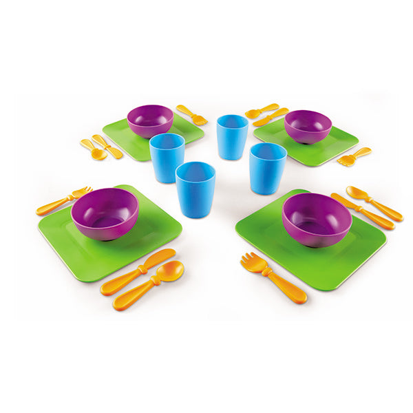 Learning Resources New Sprouts Serve It! 24-piece play dish set