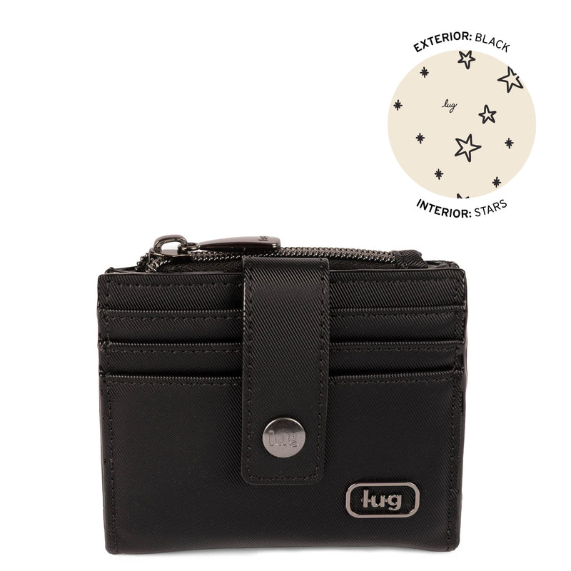 LUG - Hurdle Satin Luxe VL RFID Wallet - BLACK