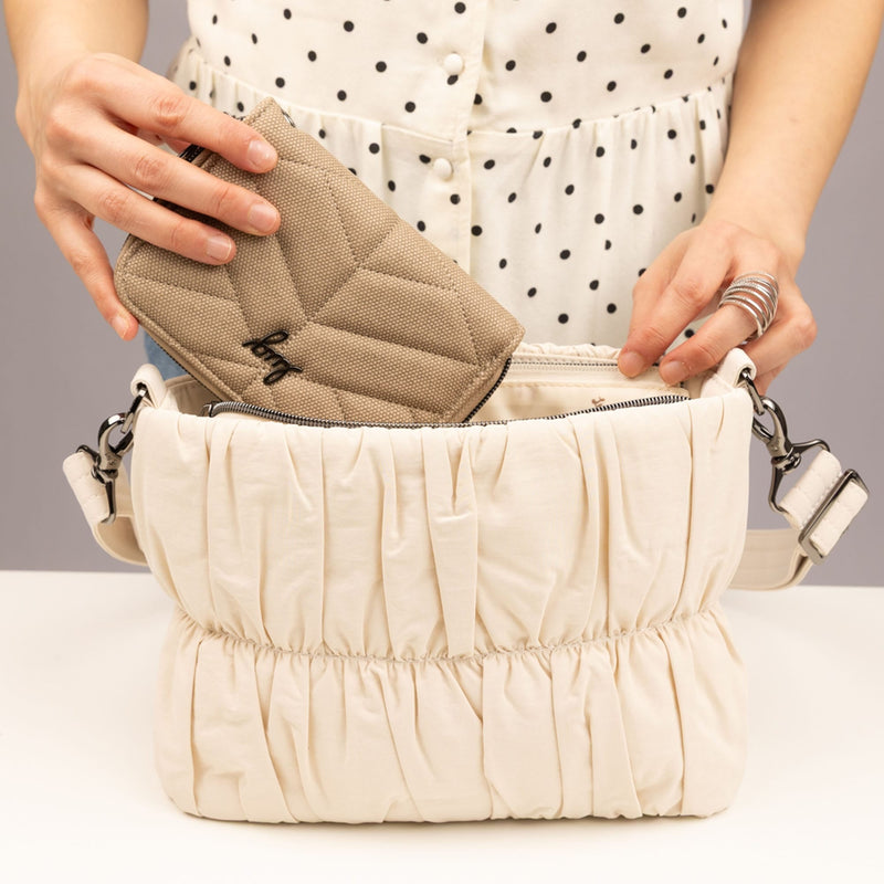 LUG - Flounce CloudGo Ruched Crossbody Bag