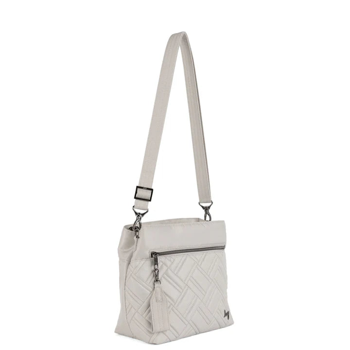 LUG - Double Dip Crossbody Bag - PEBBLE