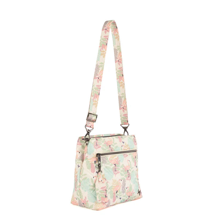 LUG - Double Dip Crossbody Bag - FLAMINGO FOLIAGE