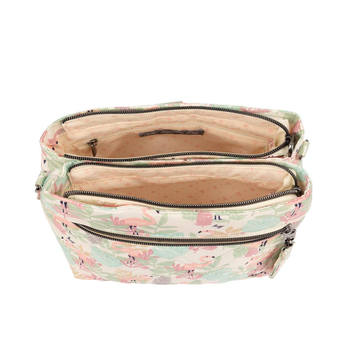 LUG - Double Dip Crossbody Bag - FLAMINGO FOLIAGE