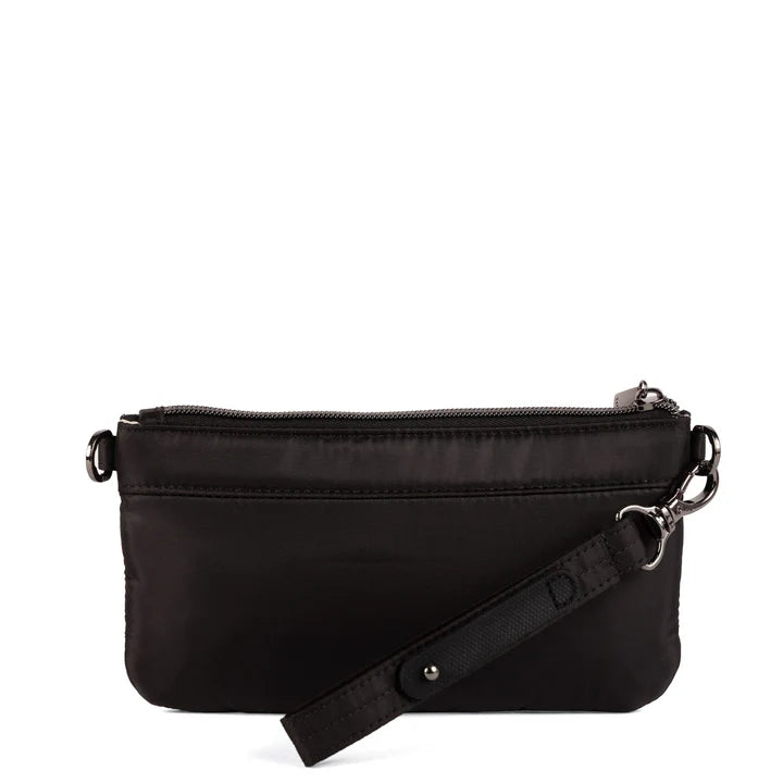 LUG - Super Metro XL Wristlet with Charm Bar - BLACK