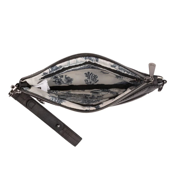 LUG - Super Metro XL Wristlet with Charm Bar - BLACK