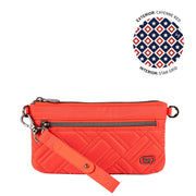 LUG - Super Metro XL Wristlet with Charm Bar - CAYENNE RED - colour view