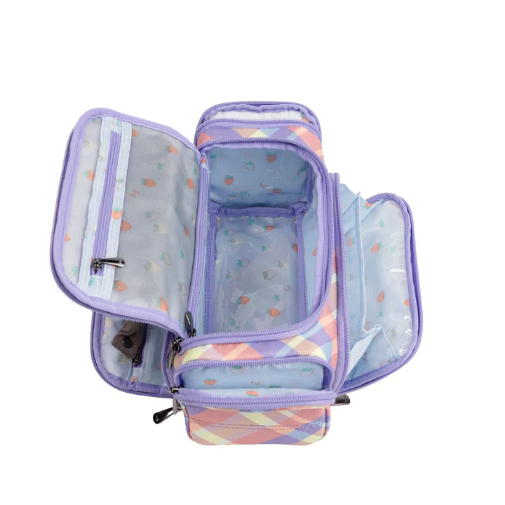 LUG - Trolley Medium 2 Cosmetic Case - SUMMER PLAID