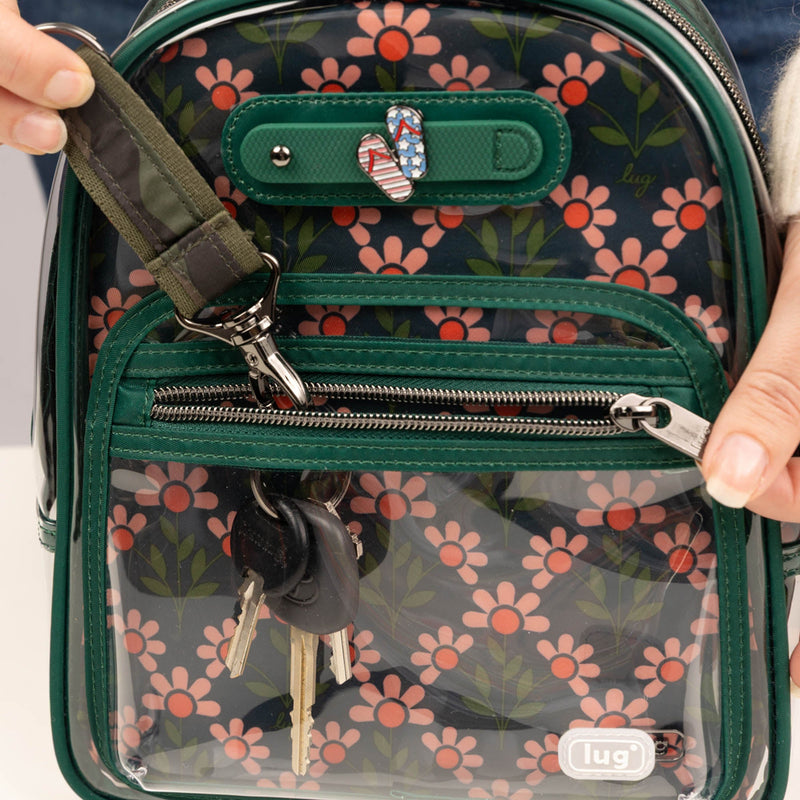 LUG - Jetliner Clearview Backpack - METALLIC SILVER
