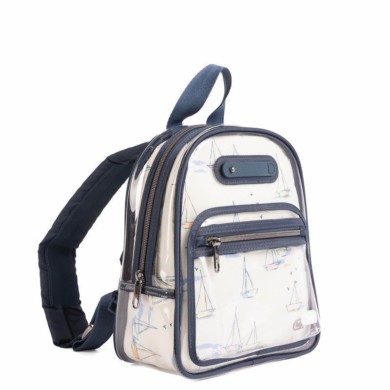 LUG - Jetliner Clearview Backpack - METALLIC SILVER