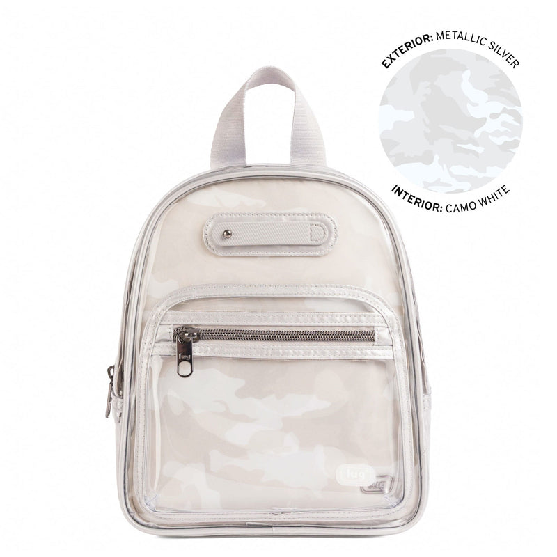 LUG - Jetliner Clearview Backpack - METALLIC SILVER