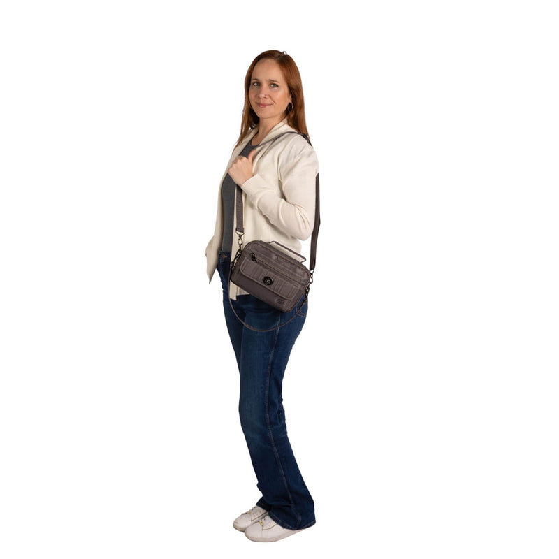 LUG - Switch SE Crossbody Bag - METALLIC PLUM