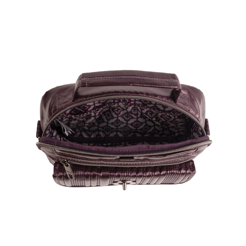 LUG - Switch SE Crossbody Bag - METALLIC PLUM
