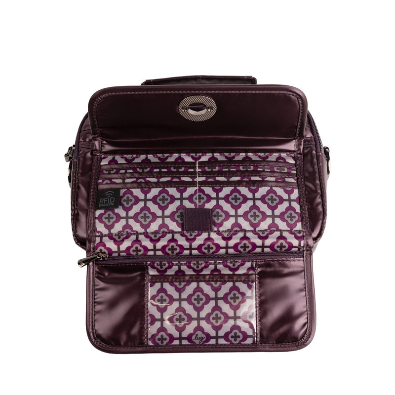 LUG - Switch SE Crossbody Bag - METALLIC PLUM