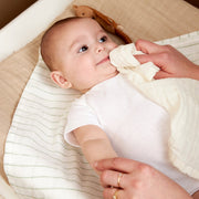 Meyco Baby Muslin Facecloths – Offwhite/Sand/Toffee – additional product detail or lifestyle view