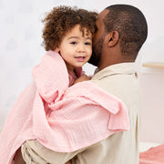 Meyco Baby Muslin Swaddle Blankets – Soft Rose/Rose – additional product detail or lifestyle view