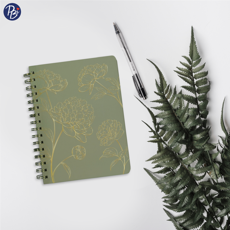 NOTEBOOK - FLEURS DORÉES