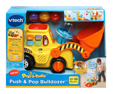 VTech - Push & Pop Bulldozer Toy
