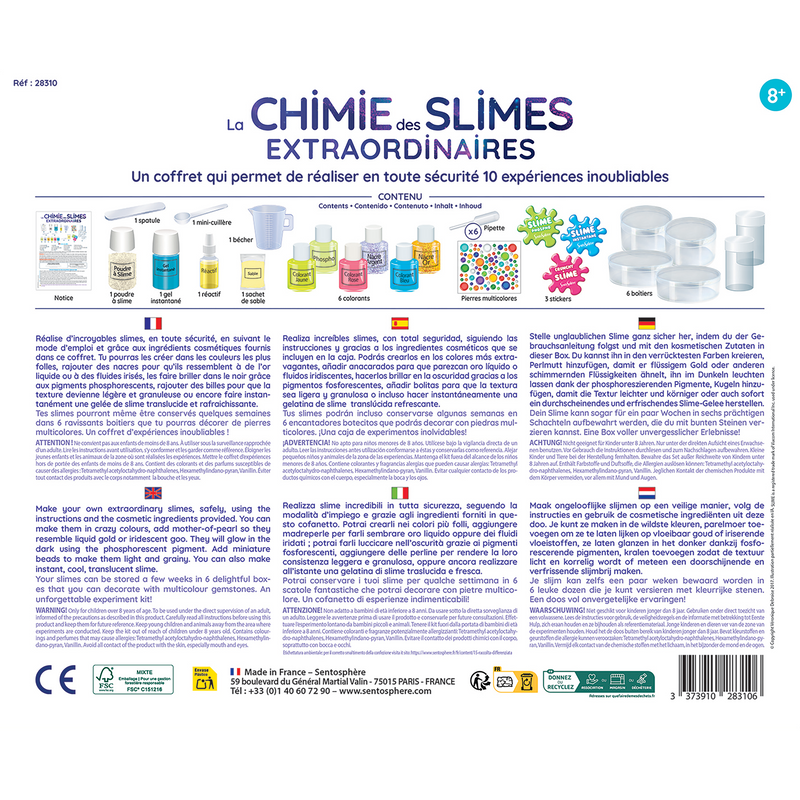 LA CHIMIE DES SLIMES EXTRAORDINAIRES