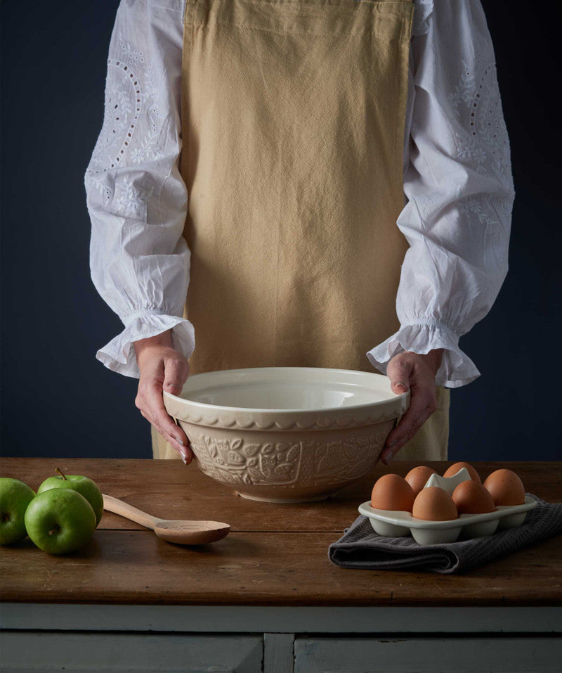 Mason Cash In the Forest Owl Mixing Bowl, Stone – product view