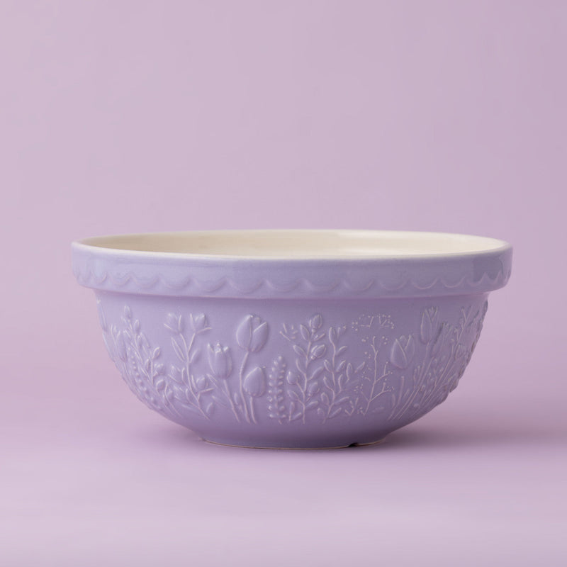 Mason Cash In the Meadow Tulip Mixing Bowl, Lilac – product view