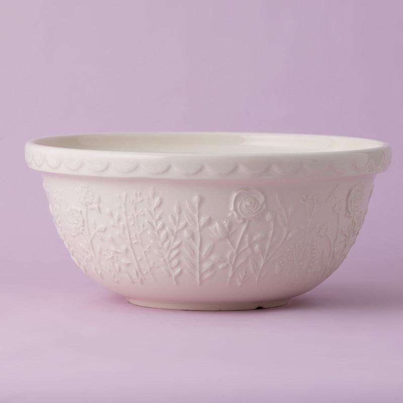 Mason Cash In the Meadow Rose Mixing Bowl, Cream – product view