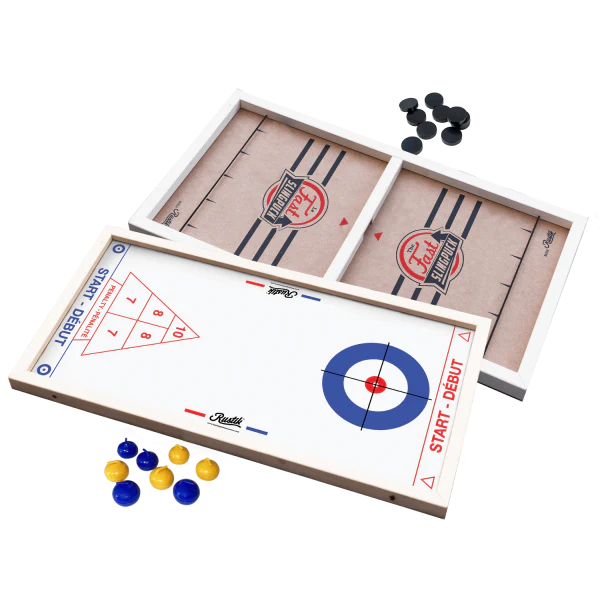 Family Games - 1 Slingpuck Curling Shuffleboard | 3 in 1