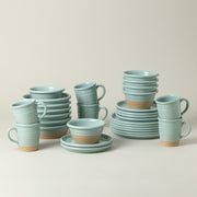 Scotia - Sky Blue 30-piece Dinnerware Set with Mug