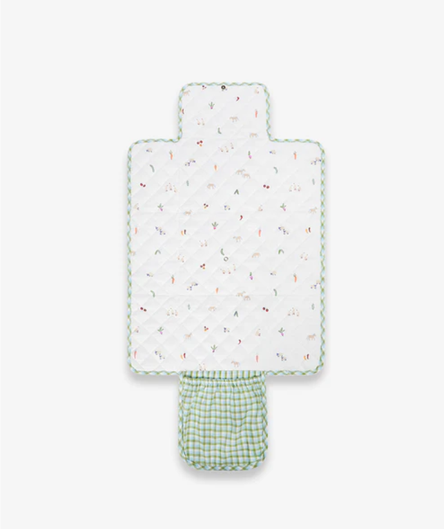 Avery Row - Travel Changing Mat Greenhouse Gingham