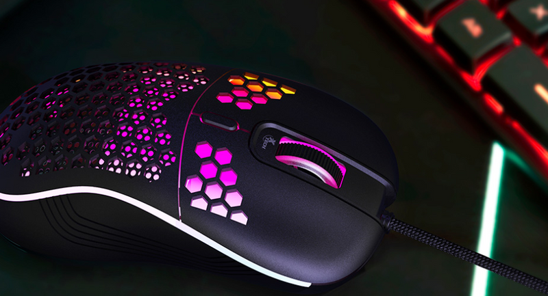 Xtech - Lightbuzz 3D Gaming Mouse 7-Button RGB - Black-XTM-620