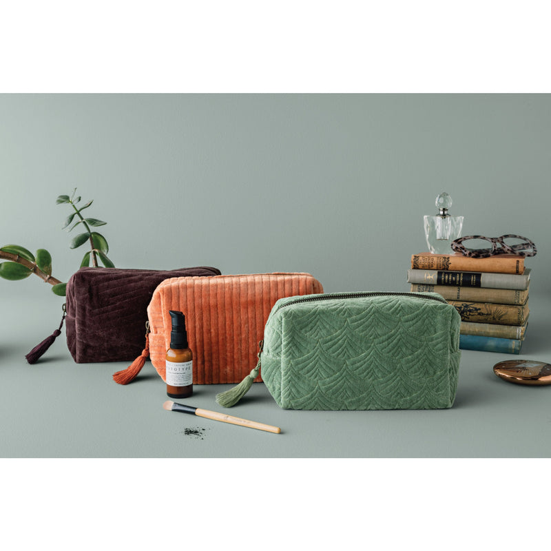 Danica Studio - Quilted Velvet Cosmetic Bag - lifestyle